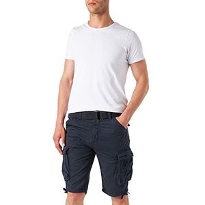 Schott NYC Herenshorts, Marine, 30W/Kort