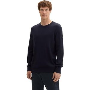 TOM TAILOR heren trui, 13160 - Knitted Navy Melange, XXL