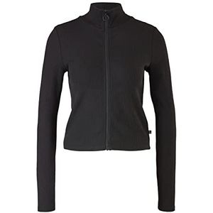 Q/S designed by Dames 510.10.202.12.150.2109277 jas met lange mouwen slim fit, zwart, XS