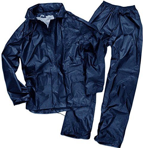 Mil-Tec - Regenpak - Donkerblauw - Licht Weerbestendig - Met Geïntegreerde Capuchon