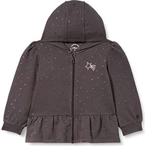 s.Oliver Unisex - Baby Sweatjack met volants, grijs, 86 cm