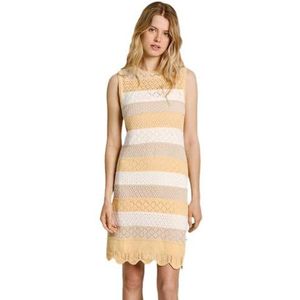 Pepe Jeans - PL953574 Ingrid - Veelkleurige Jurk - Mouwloos - Biologisch Katoen - Duurzaam