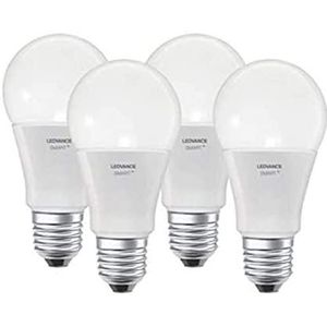 LEDVANCE LED lamp | Lampvoet: E27 | Warm wit | 2700 K | 9 W | SMART+ Classic Dimmable [Energie-efficiëntieklasse A+] | 4 stuks