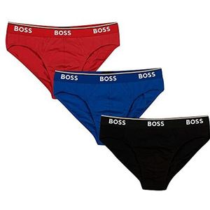 BOSS - 50475273 Pack 3 Logo Slips - Zwart Rood Blauw - Katoen