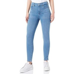 7 For All Mankind Aubrey Slim Illusion Jeans voor dames, lichtblauw, 27