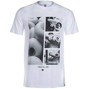 DC Shoes Heren T-shirt SS TOOL 01, ronde kraag, wit, S
