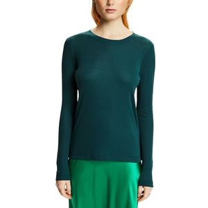 ESPRIT T-shirt voor dames, 305/Emerald green, XL