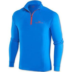 Black Crevice Heren ski-rolli met ritssluiting, functioneel shirt met lange mouwen, in verschillende kleuren en maten, flexibel en ademend herenshirt met lange mouwen