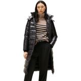 TOMMY HILFIGER - Tussenmantel - Zwart - Gewatteerd met Capuchon