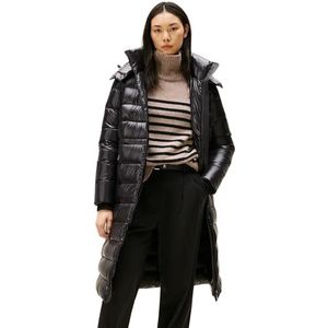 TOMMY HILFIGER - Tussenmantel - Zwart - Gewatteerd met Capuchon