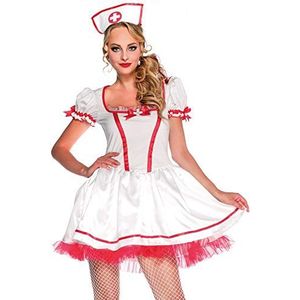 Leg Avenue Carnaval Kostuum Naughty Nurse, S (wit rood)