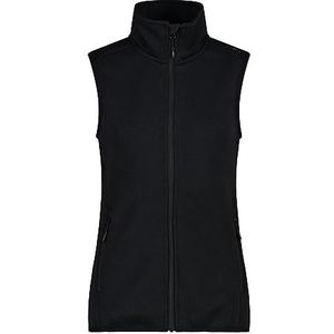 CMP - Vest van Knit-Tech voor dames, zwart-titanium, 54