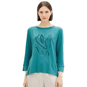 TOM TAILOR T-shirt voor dames, 21178 - Ever Green, S