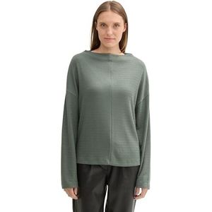 TOM TAILOR Sweatshirt voor dames, 13182 - Pale Bark Green, M