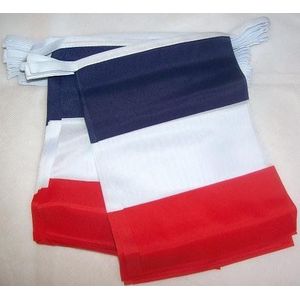 Frankrijk 6 meter BUNTING Vlag 20 vlaggen 9'' x 6'' - Franse STRING vlaggen 15 x 21 cm - AZ FLAG