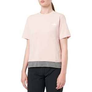 The North Face Fabric Mix SS T-Shirt voor dames Pink MoSS S