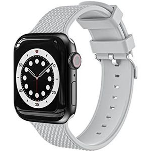 Compatibel met Apple Watch armband 38 mm 40 mm 41 mm, zachte sportarmband voor Apple Watch SE serie 7 6 5 4 3 2 1 (grijs)