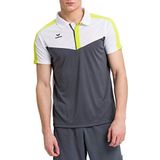 Erima heren Squad Sport polo (1112021), wit/slate grey/lime, M