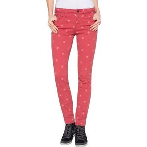 ESPRIT Damesjeans O8080 Skinny/Slim Fit (buis), normale tailleband, Rood (Star Chilli Red Wash 687), 29W / 32L