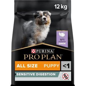 PRO PLAN Hond zonder granen Puppy Sensitive Spijsvertering kalkoen 12 kg