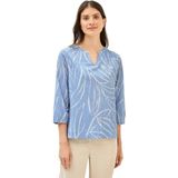 Cecil Structuurblouse voor dames met patroon, Deep Pastel Blauw, M