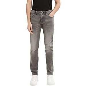 Tom Tailor Denim Pier's slim jeans heren, 10218-gebruikte licht steengrijze denim, 31W / 32L