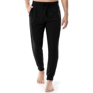 Fruit of the Loom Jersey-gebreide joggingbroek voor heren, slaapbroek (1 en 2 stuks), Zwart, S