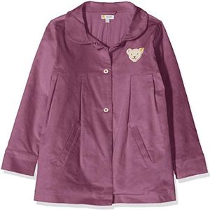 Fluwelen jas gewatteerd met bubikkraag, Violet (Hortensia 7021), 110 cm