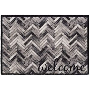 Hamat - Wasbaar tapijt Prestige Welcome Herringbone, 50 x 75 cm