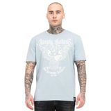 Tapout Shirt 'Throper'  lichtblauw / wit