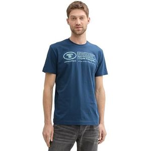 TOM TAILOR Heren T-shirt, 26779 - nachtblauw, XL