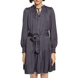 ESPRIT Collection Dames 102EO1E314 Jurk, 010/ANTHRACITE, 42