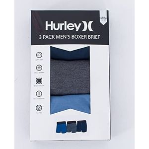 Hurley Boxershorts, set van 3 stuks, voor heren - Supersoft