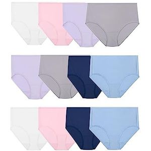 Fruit of the Loom Dames Microfiber Korte Ondergoed, Gesorteerd, 9 (Pack van 12)