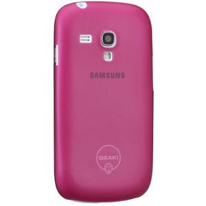 Ozaki OC700RD O!Coat 0.4 Jelly ultradunne beschermhoes voor Samsung Galaxy S III Mini i8190 rood