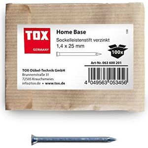 TOX 63600201 Home Base Plinten pinnen, Zilver, 1,4 x 25 mm