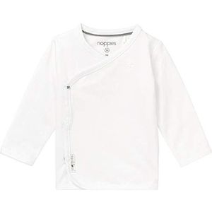 Noppies Uniseks - T-shirt voor baby's U Tee Ls Little, wit, 62 cm (2-4 M)