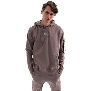 Alpha Industries Organics EMB Hoody Heren Sweat met capuchon Organic Brown