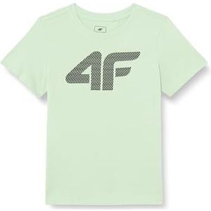 4F T-shirt M0794 lichtgroen, kinderen 140, Lichtgroen, 10 jaar