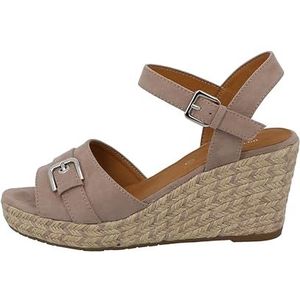 Tom Tailor Dames 5390010024 sleehaksandalen, taupe, 36 EU, taupe, 36 EU