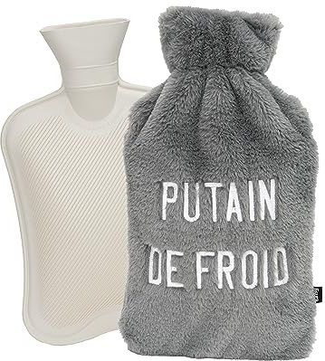 Fisura - Warmwaterkruik - Grijs - 2 Liter - Zachte Deksel