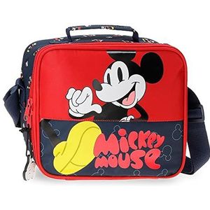 Disney Mickey Mouse Fashion toilettas met schoudertas, meerkleurig, 23 x 20 x 9 cm, microvezel, 50 hojas, Aanpasbare toilettas met schoudertas