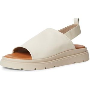 Tamaris Sandalette Damen Bequem, Ivoor, 42 EU