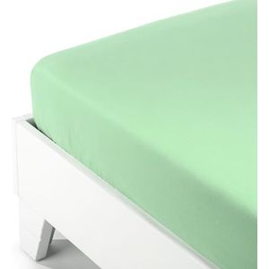 Caleffi - Onderlaken van flanel | Italiaans design sinds 1962 | Geschikt voor eenpersoonsbed | Hoogwaardige stof, lichtgroen, eenpersoonsbed, flanel