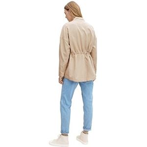 TOM TAILOR Dames Parka in Utility-look 1032048, 11704 - Silver Ecru, M