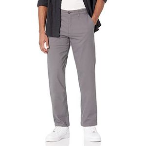 Amazon Essentials Heren Straight-Fit Casual Stretch Khaki, Donkergrijs, 30W x 30L