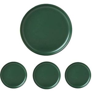 Swuut Matte keramische voorgerechtborden 6 inch, set van 4, vaatwasser snack brood boterborden, mini formaat (6 inch, groen)