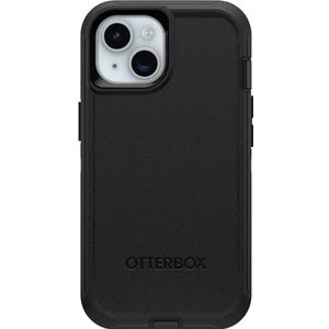 OtterBox iPhone 15, iPhone 14 en iPhone 13 Defender Series Case - ZWART, schermloos, robuust en duurzaam, met poortbescherming, inclusief holster clip kickstand