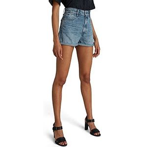 G-STAR RAW Tedie Ultra High Shorts voor dames, Blauw (Sun Faded Ice Fog Destroyed D17274-b988-c275), 30W