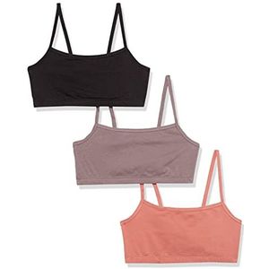 Hanes Damesbeha (verpakking van 3 stuks), Zwart/Spiced vijg/Terra Red, S